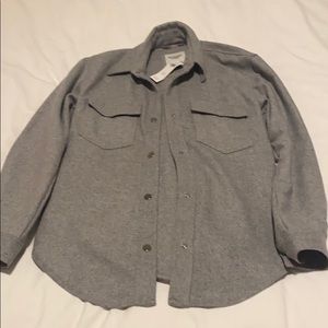 Abercrombie wool blend shirt jacket